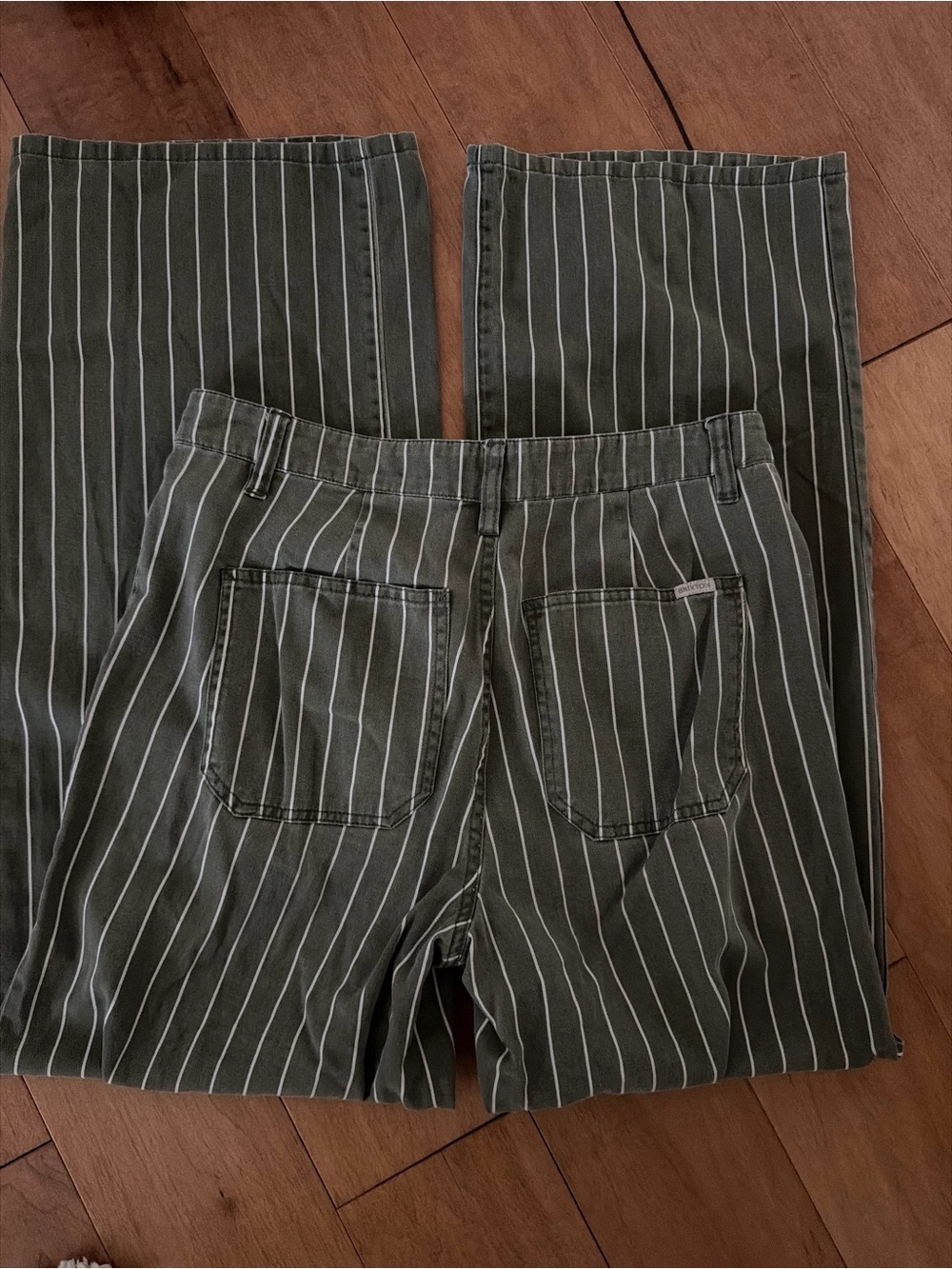 Brixton Olive Green Pinstripe pants size 26